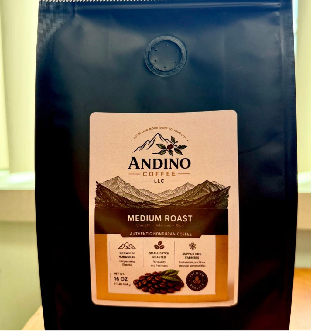 Andino Coffee-Organic Honduran Coffee, Medium Roast-16 oz (1lb)